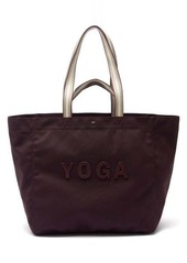 Anya Hindmarch - Yoga Recycled-fibre Canvas Tote Bag - Womens - Burgundy