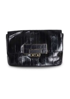 Anya Hindmarch Clutch Bag In Black Leather