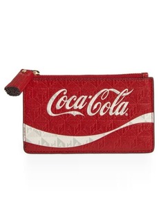 Anya Hindmarch Coca-Cola Embossed Leather Zip Card Case
