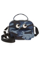Anya Hindmarch Eyes Water Resistant Recycled Nylon Crossbody Bag in Camo Marine at Nordstrom