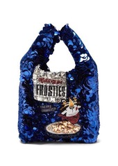 Anya Hindmarch Frosties sequinned recycled-satin tote bag