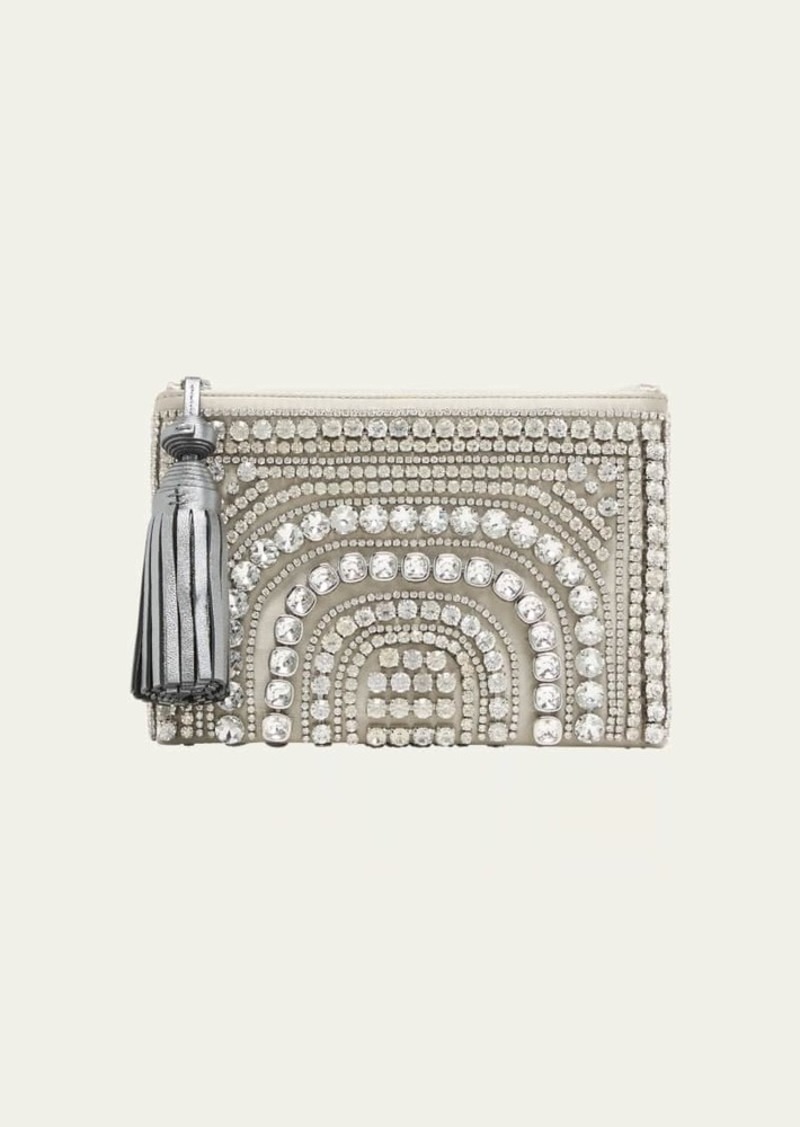 Anya Hindmarch Georgiana Small Crystal Clutch Bag