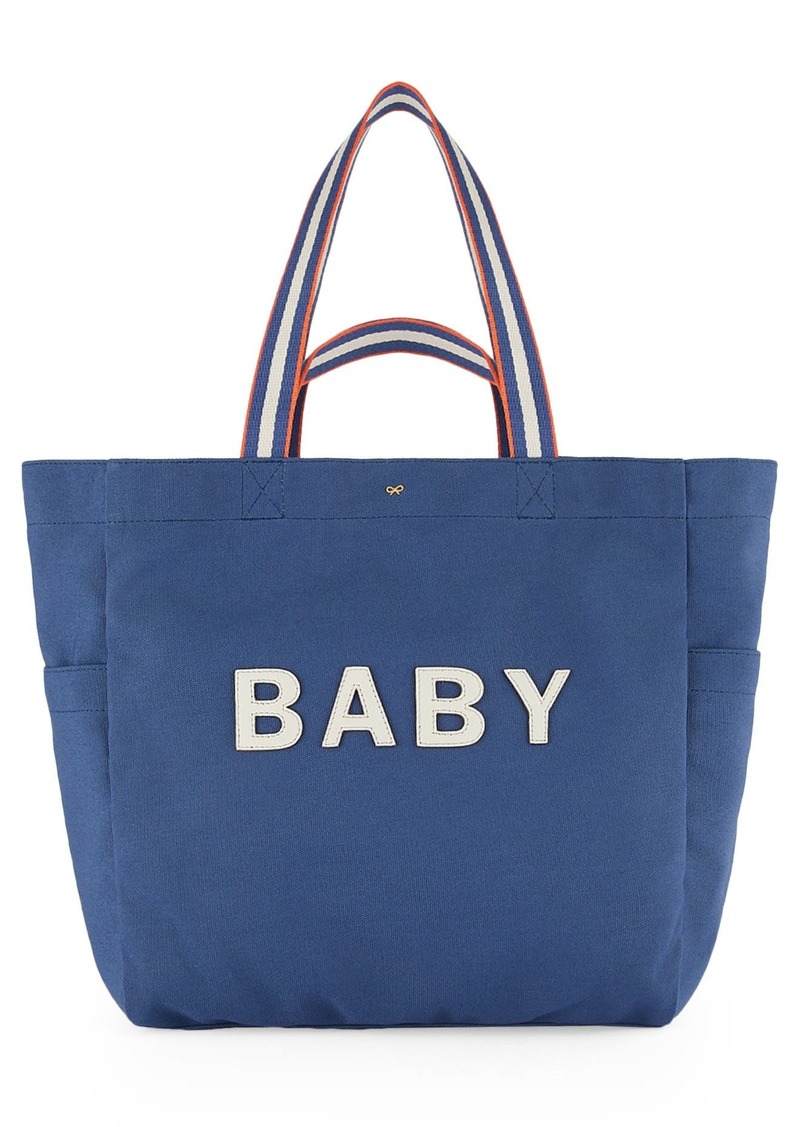 Anya Hindmarch Household Baby Canvas Tote in Blueberry at Nordstrom