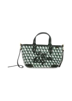 Anya Hindmarch I Am A Plastic Bag Xs Tote In Green Canvas