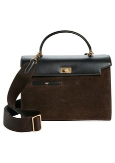 Anya Hindmarch Mortimer Suede & Leather Top Handle Bag