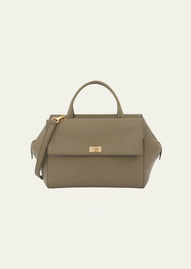 Anya Hindmarch Seaton Zip Leather Satchel Bag