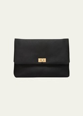 Anya Hindmarch Valorie Recycled Satin Clutch Bag