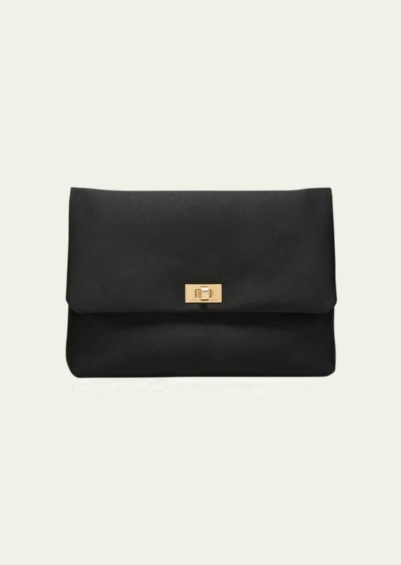 Anya Hindmarch Valorie Recycled Satin Clutch Bag