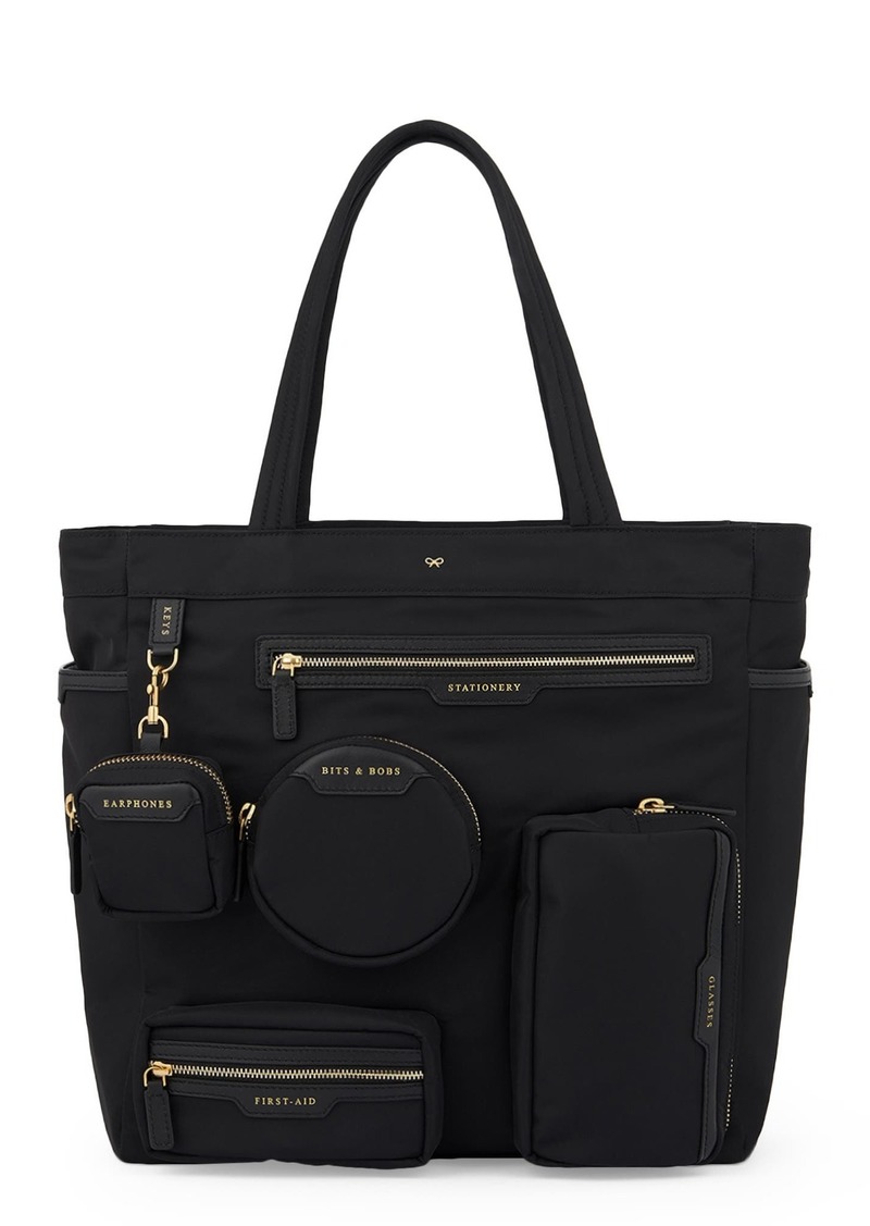 Anya Hindmarch Working From Home Nylon Tote in Black at Nordstrom