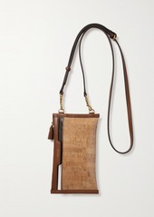 Anya Hindmarch Everything Leather-trimmed Tpu And Cork Pouch