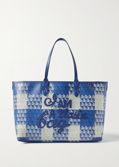 Anya Hindmarch I Am A Plastic Bag Small Leather-trimmed Printed Coated-canvas Tote