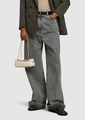 Anya Hindmarch Mini Waverley Shiny Leather Shoulder Bag