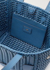 Anya Hindmarch Neeson Small Appliqued Woven Leather Tote