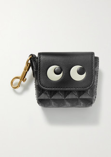 Anya Hindmarch Net Sustain Eyes I Am A Plastic Bag Printed Coated-canvas And Leather Airpods Case