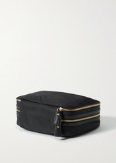 Anya Hindmarch Net Sustain Textured Leather-trimmed Econyl Jewelry Case