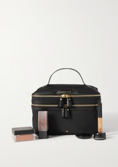 Anya Hindmarch Net Sustain Vanity Kit Textured Leather-trimmed Recycled Nylon Cosmetics Case