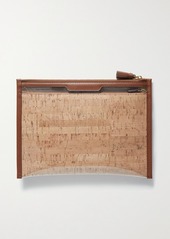 Anya Hindmarch Safe Deposit Leather-trimmed Pvc And Cork Pouch