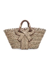 Anya Hindmarch Small Bow Seagrass Tote