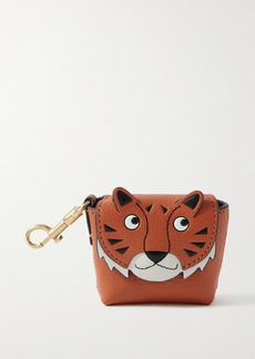 Anya Hindmarch Tiger Textured-leather Airpods Case