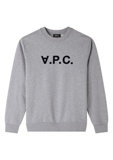 A.P.C. A. P.C. Grand V. P.C. Logo Sweatshirt