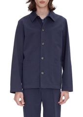 A.P.C. A. P.C. Vincent Goffered Cotton Button-Up Shirt Jacket