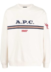 A.P.C. Adam logo-print cotton sweatshirt