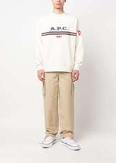 A.P.C. Adam logo-print cotton sweatshirt