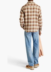 A.P.C. - Checked cotton-blend flannel overshirt - Brown - S