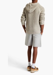 A.P.C. - Coed printed cotton-jersey drawstring shorts - Gray - M