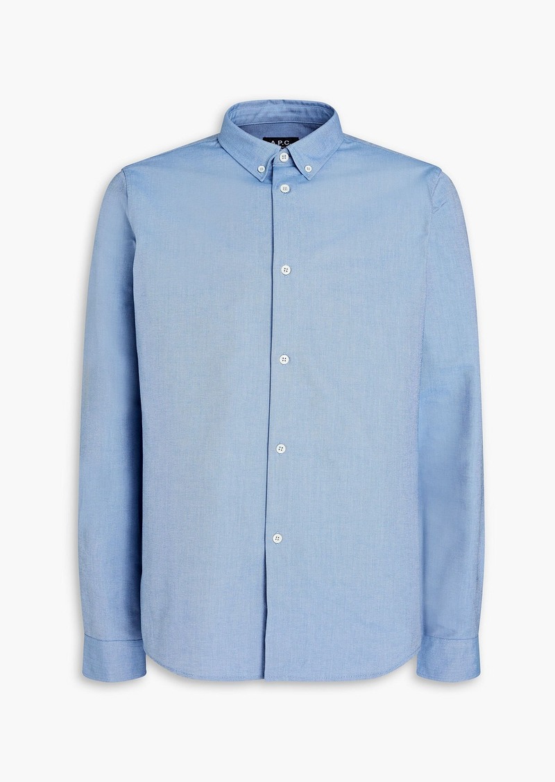 A.P.C. - Cotton-chambray shirt - Blue - XS