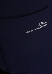 A.P.C. - French cotton-terry drawstring sweatpants - Blue - XS