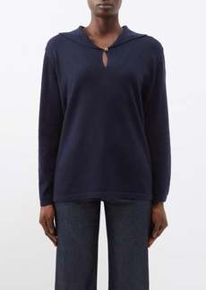 A.P.C. - Gabriela V-neck Recycled Cashmere-blend Sweater - Womens - Dark Navy
