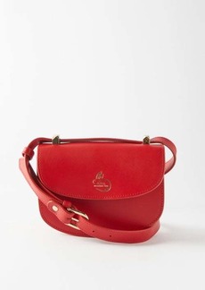 A.P.C. - Genève Mini Rabbit-logo Leather Cross-body Bag - Womens - Red