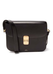 A.P.C. - Grace Large Smooth-leather Cross-body Bag - Womens - Black