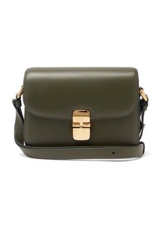 A.P.C. - Grace Small Leather Shoulder Bag - Womens - Dark Green