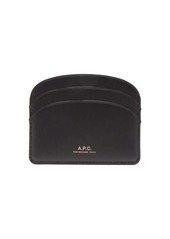 A.P.C. - Half Moon Leather Cardholder - Womens - Black