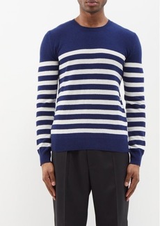 A.P.C. - Ismale Striped Merino-wool Sweater - Mens - Navy Stripe