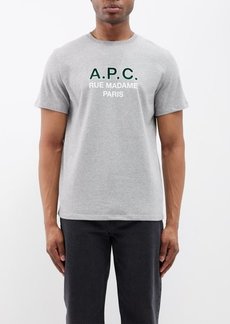 A.P.C. - Madame H Organic-cotton T-shirt - Mens - Grey