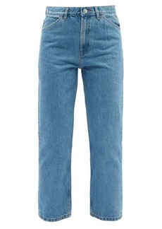 A.P.C. - Mirian Cropped High-rise Straight-leg Jeans - Womens - Blue