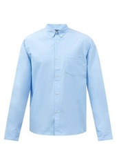 A.P.C. - Richie Logo-embroidered Cotton-poplin Shirt - Mens - Blue