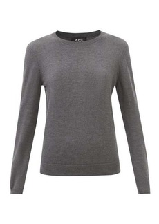 A.P.C. - Savannah Merino-wool Sweater - Womens - Dark Grey