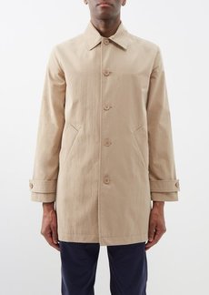 A.P.C. - Victor Cotton-blend Mac Overcoat - Mens - Beige