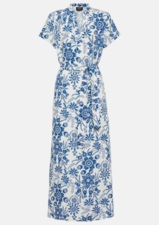 A.P.C. A. P.C. Annelie floral linen-blend maxi dress