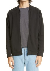 A.P.C. Armand Knit Bomber Jacket in Lzz Noir at Nordstrom