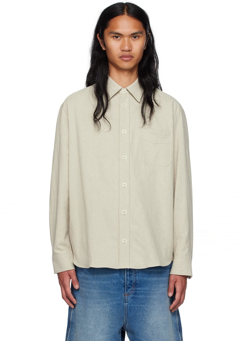 A.P.C. A. P.C. Beige Aston Shirt