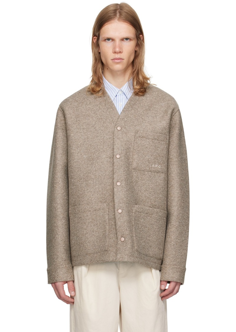 A.P.C. A. P.C. Beige Aurelien Cardigan