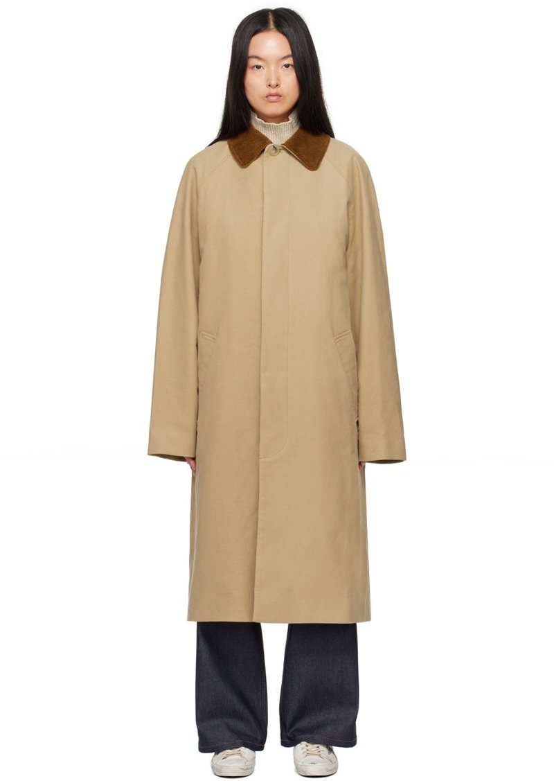 A.P.C. A. P.C. Beige Gaspard Coat