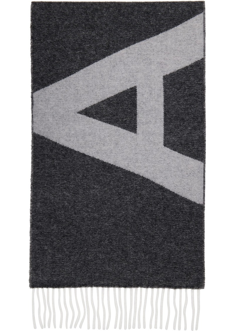 A.P.C. A. P.C. Black & Gray Malo Scarf