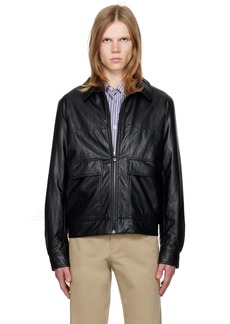 A.P.C. Black Bob Faux-Leather Jacket