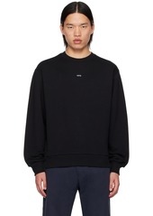 A.P.C. A. P.C. Black Boxy Printed Micro Logo Sweatshirt